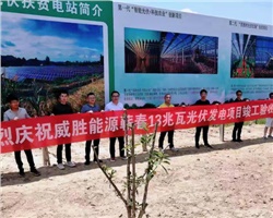 威勝能源蘄春縣26兆瓦農光互補光伏扶貧發(fā)電項目竣工驗收！