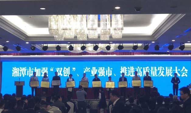 威勝電氣榮獲“湘潭市實(shí)施創(chuàng  )新引領(lǐng)戰略十大知識產(chǎn)權優(yōu)勢企業(yè)”以及“促進(jìn)實(shí)體經(jīng)濟擴大經(jīng)營(yíng)規模企業(yè)”