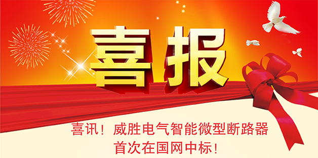 喜報——威勝電氣智能微型斷路器首次在國網(wǎng)中標！